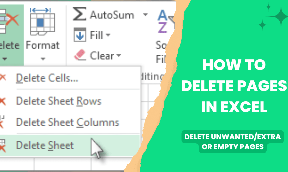 How To Delete Pages In Excel Delete Unwanted Extra Or Empty Pages