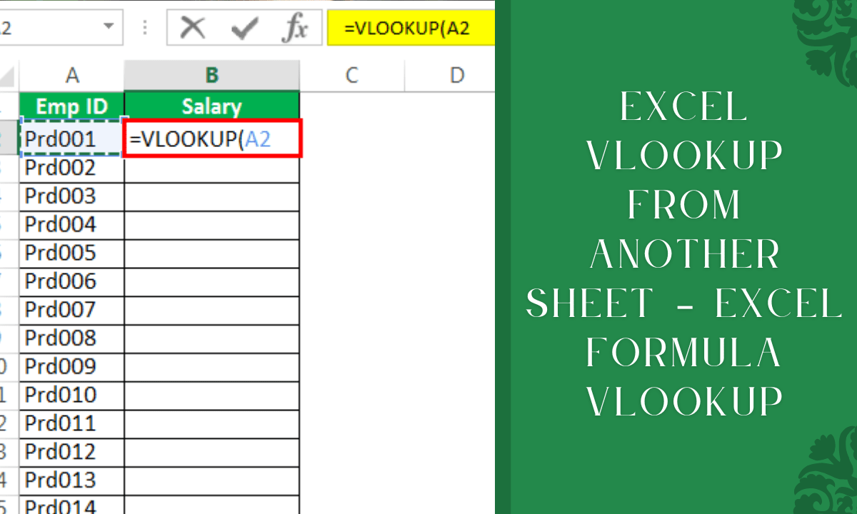 Excel Vlookup From Another Sheet Excel Formula Vlookup Earn And Excel