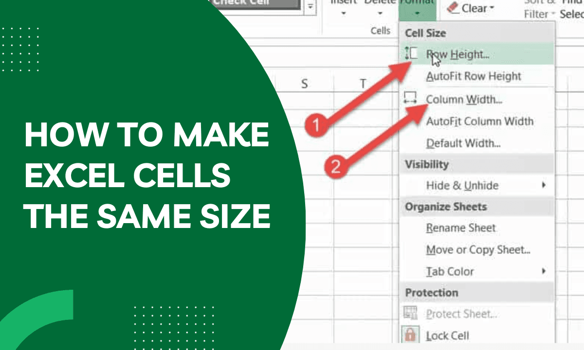 Mastering Uniformity: How to Make Excel Cells the Same Size - Earn and ...