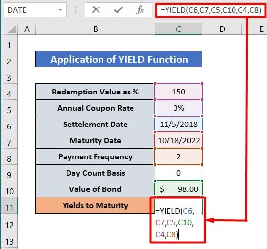 How To Calculate Yield To Maturity Excel – YTM YIELDMAT Function - Earn ...