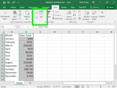 How to Add a Sort Button in Excel – Adding a Custom Sort Button for ...